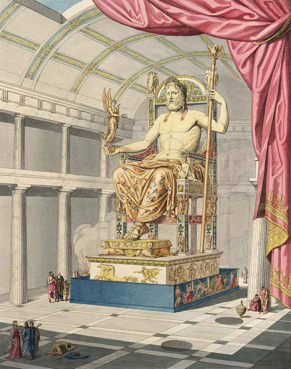 olympian zeus sculpted antique art