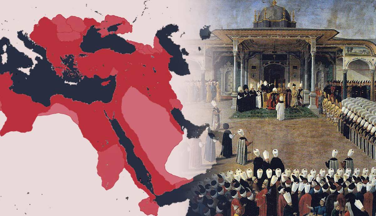 ottoman empire peak map with sultan selim iii audience