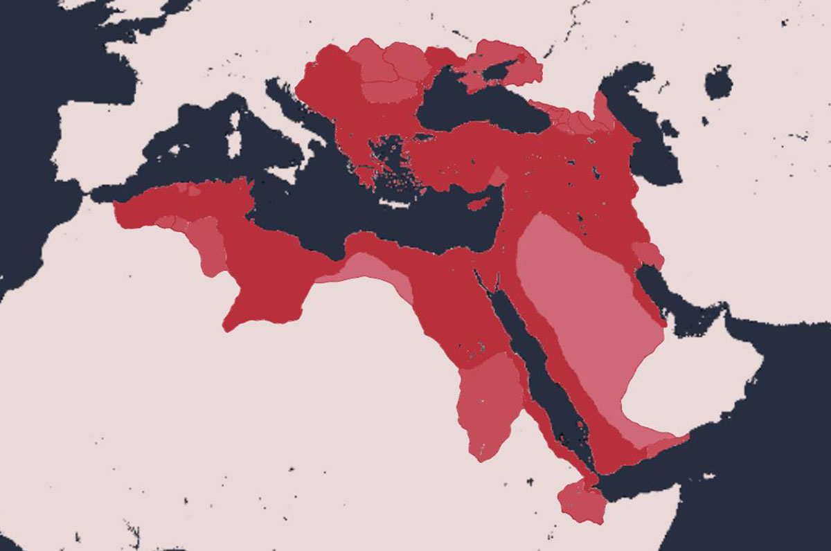 ottoman empire peak map