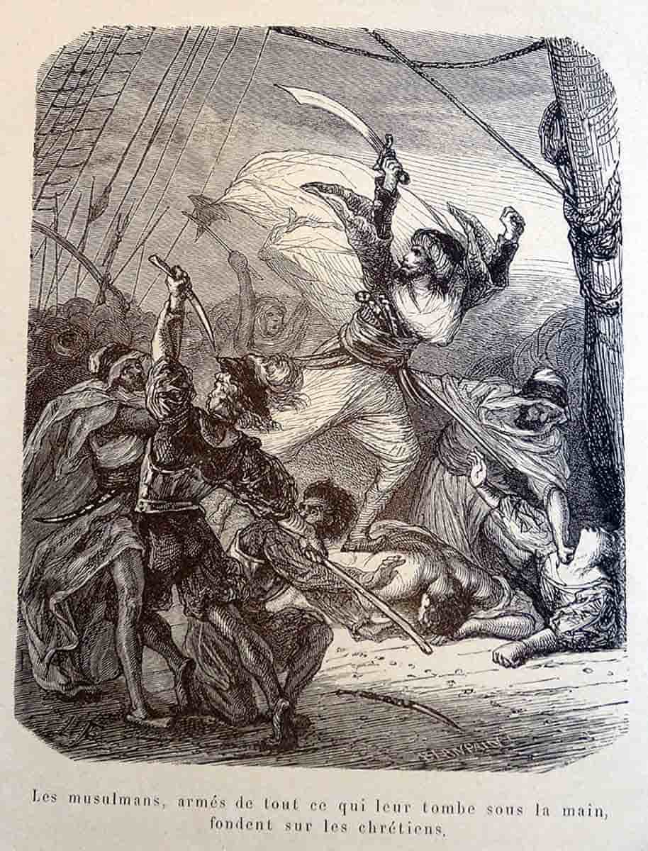 ottomans storming a galley