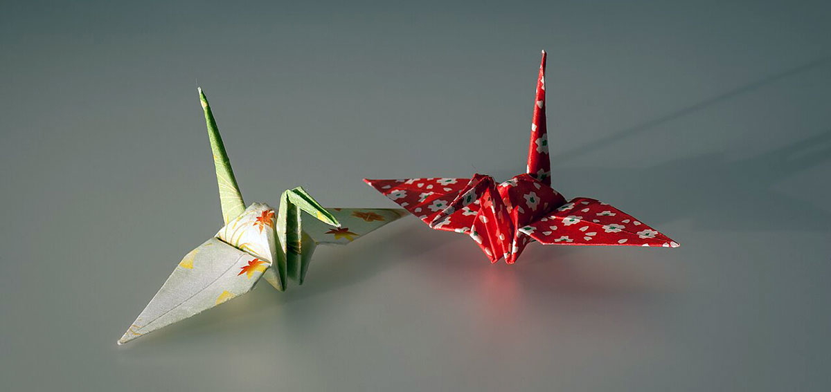 paper cranes origami