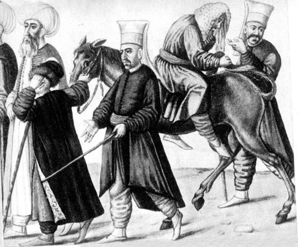 parading ottoman woman