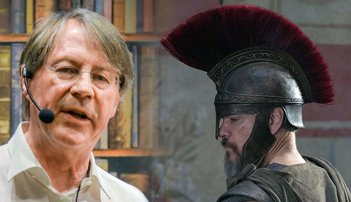 Professor Paul Cartledge and Matt Damon The Odyssey