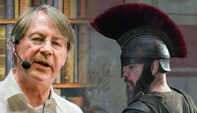 Professor Paul Cartledge and Matt Damon The Odyssey