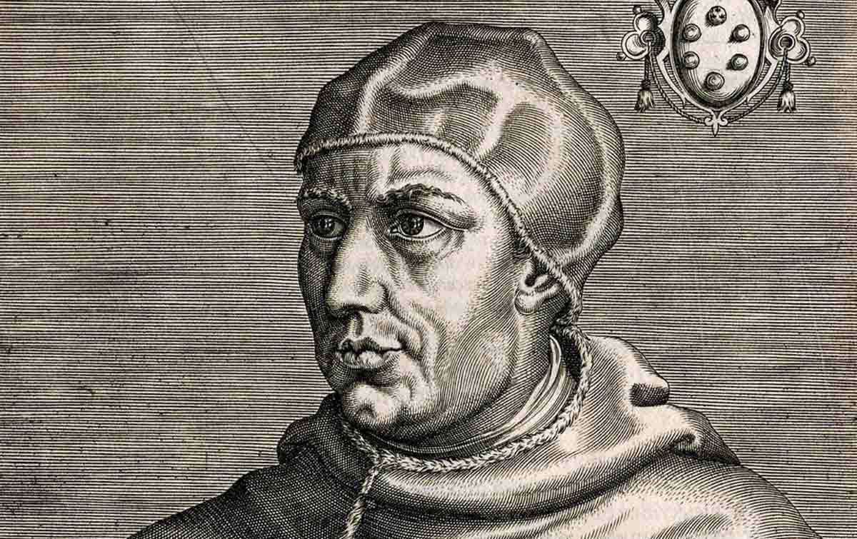 pope leo x medici engraving