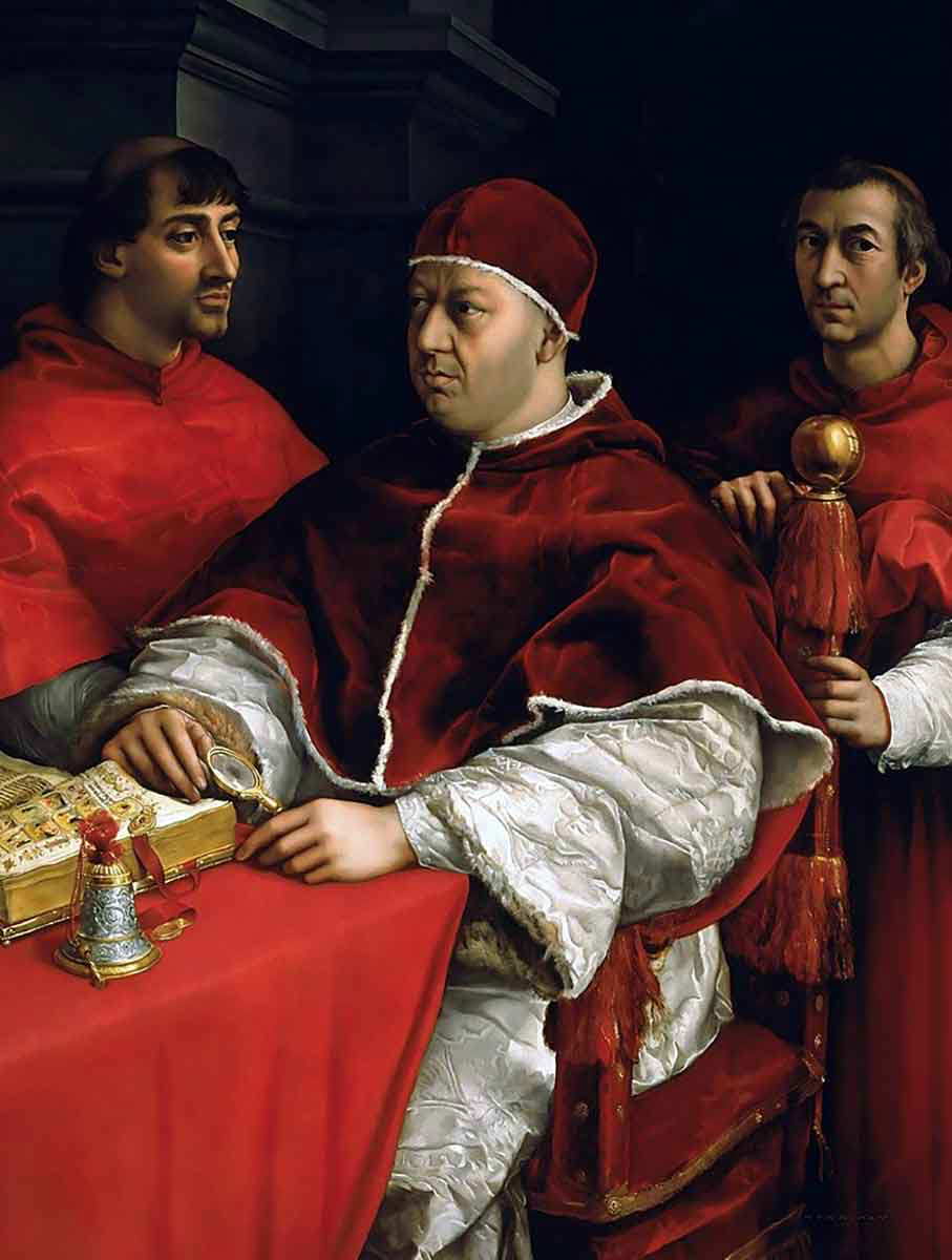 portrait of leo x raphael 1518