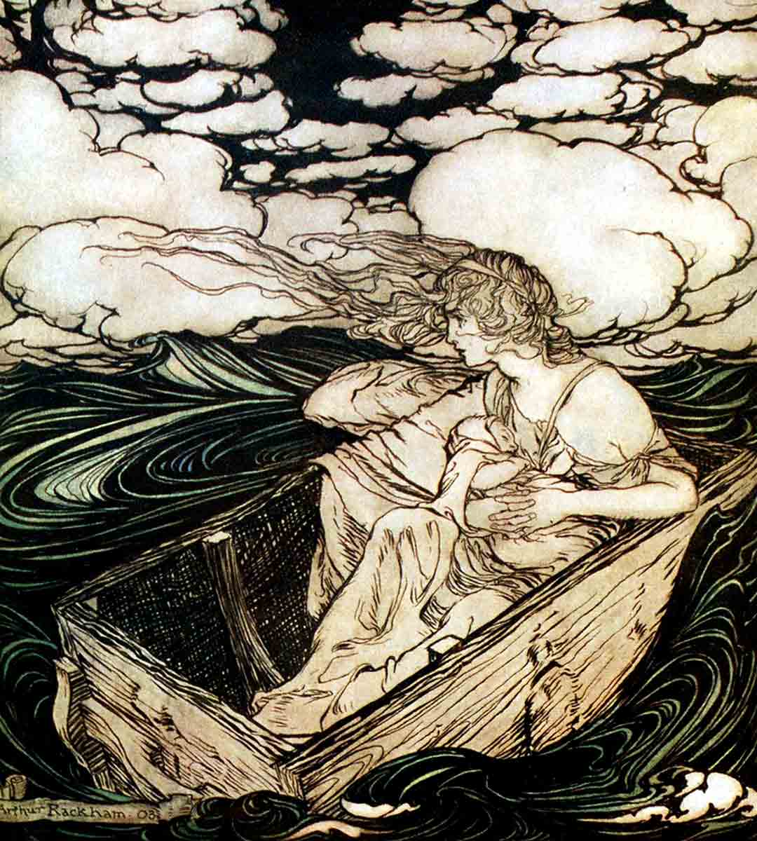 rackham danae arthur rackham pictures illustraion
