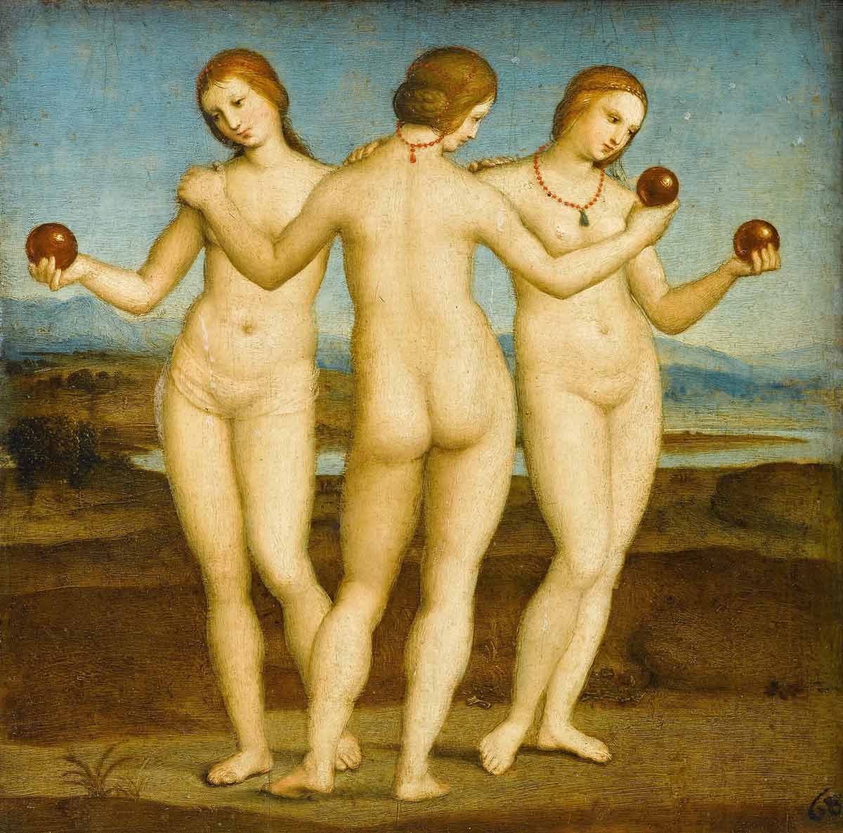 raphael three graces painting