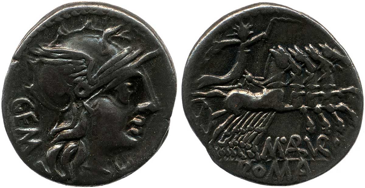 republican coin sol in quadriga