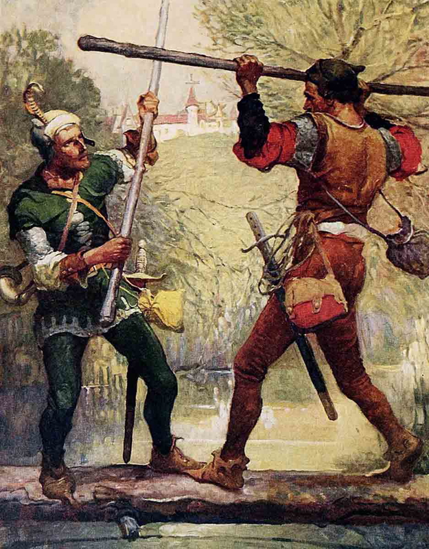 robin hood battles little john
