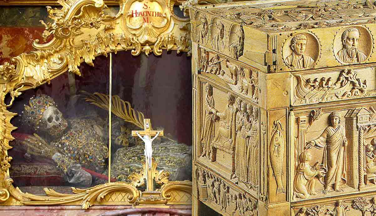 Lipsanoteca and relic of Saint Hyacinthus
