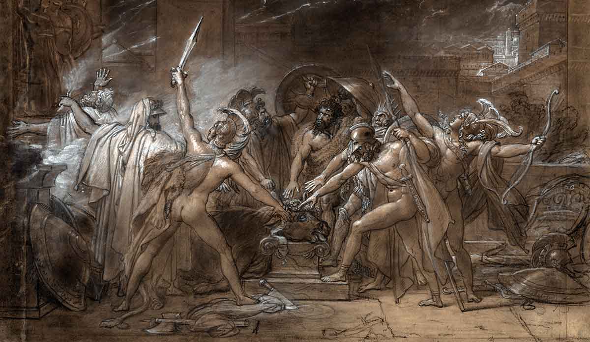roucy trioson oath seven against thebes drawing