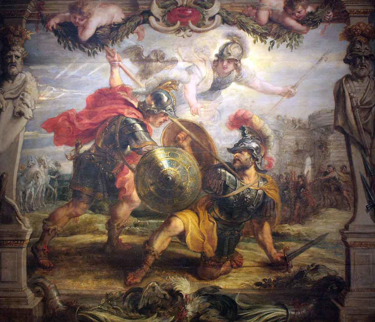 rubens achilles vanquishes hector painting