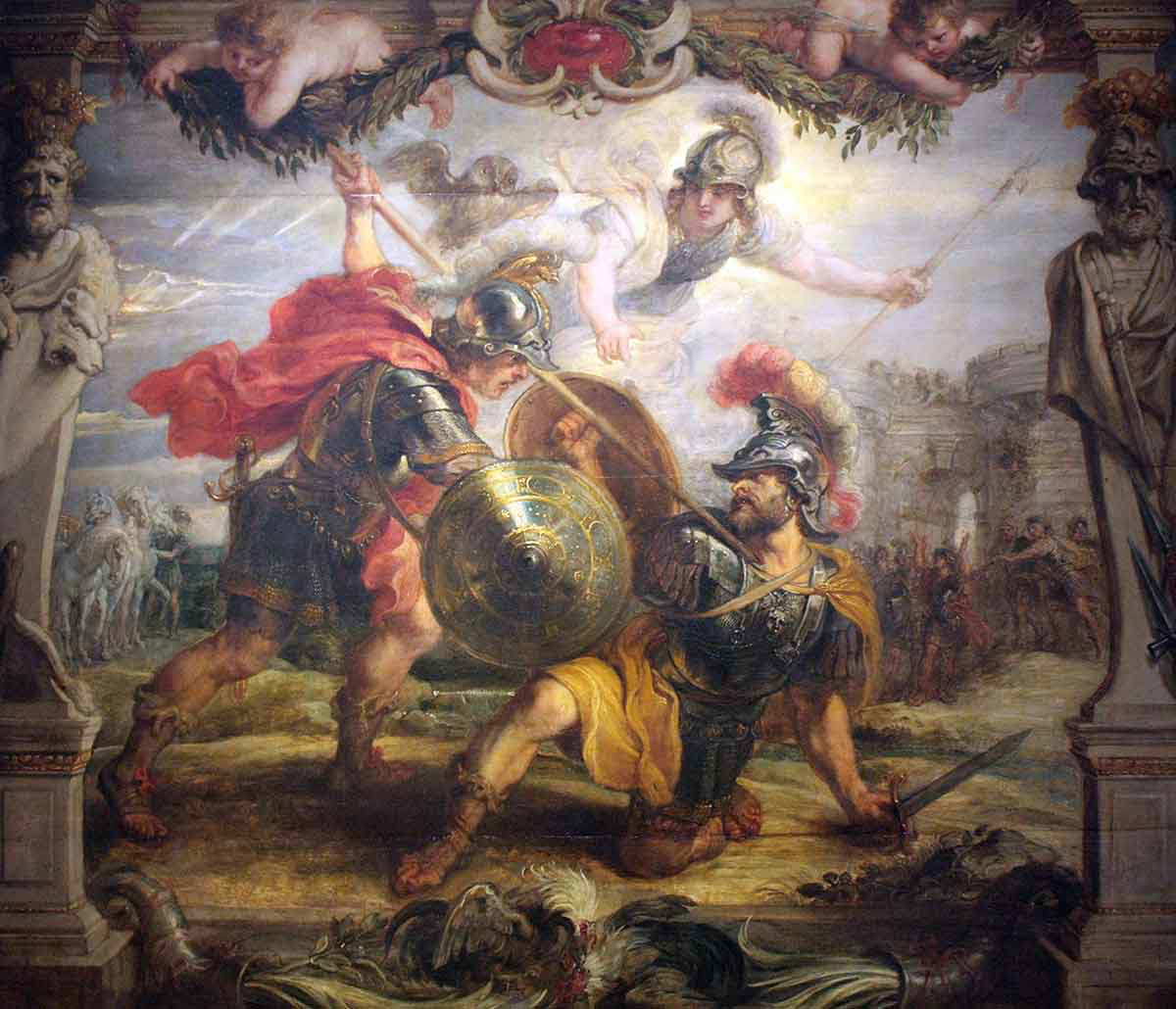 rubens achilles vanquishes hector painting