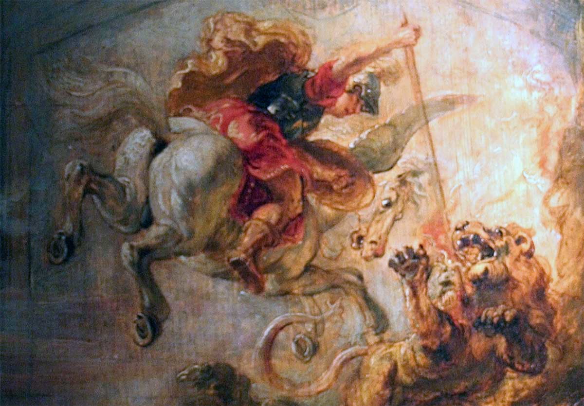 rubens bellerophon pegasus chimera painting