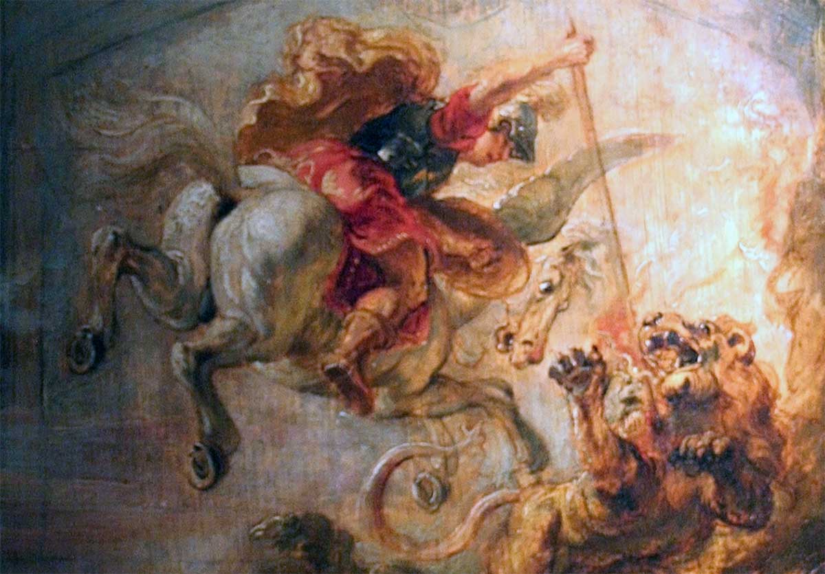 rubens bellerophon pegasus chimera painting