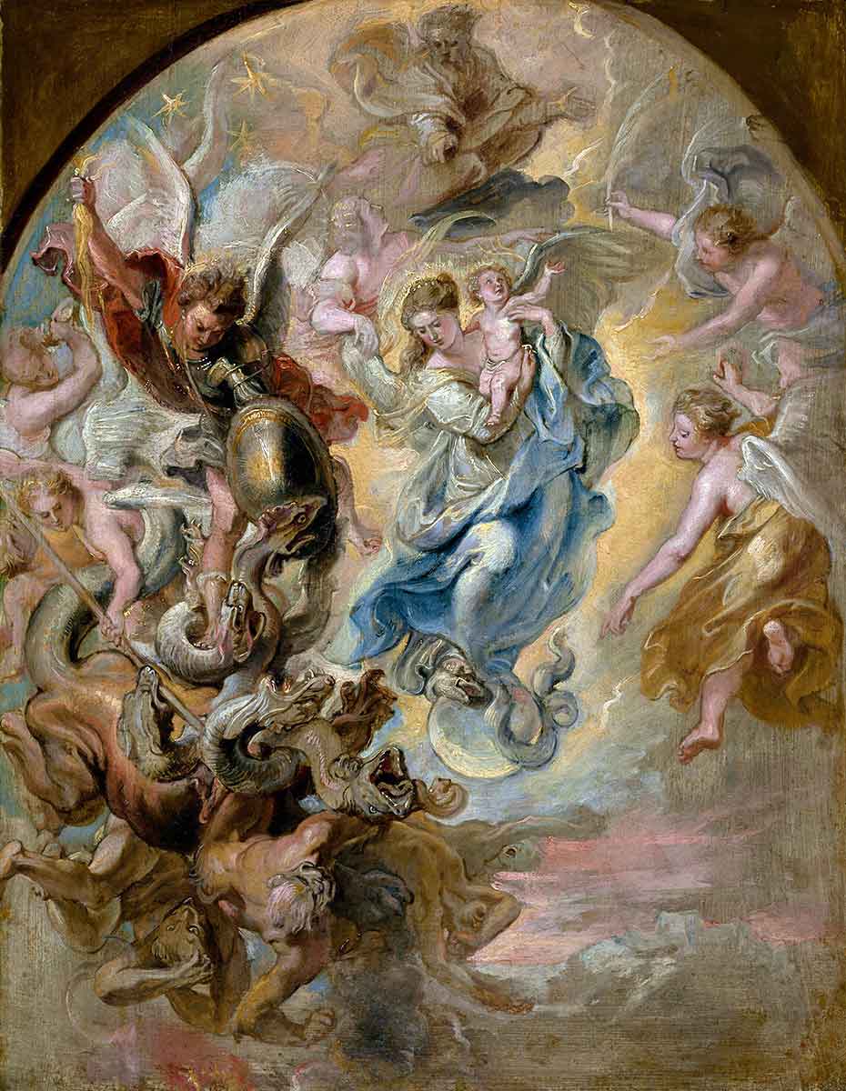 rubens the virgin as the woman of the apocalypse painting