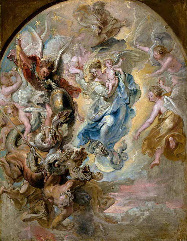 rubens the virgin as the woman of the apocalypse painting