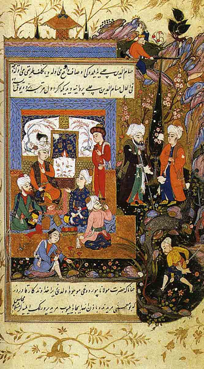 rumi with sufi disciples
