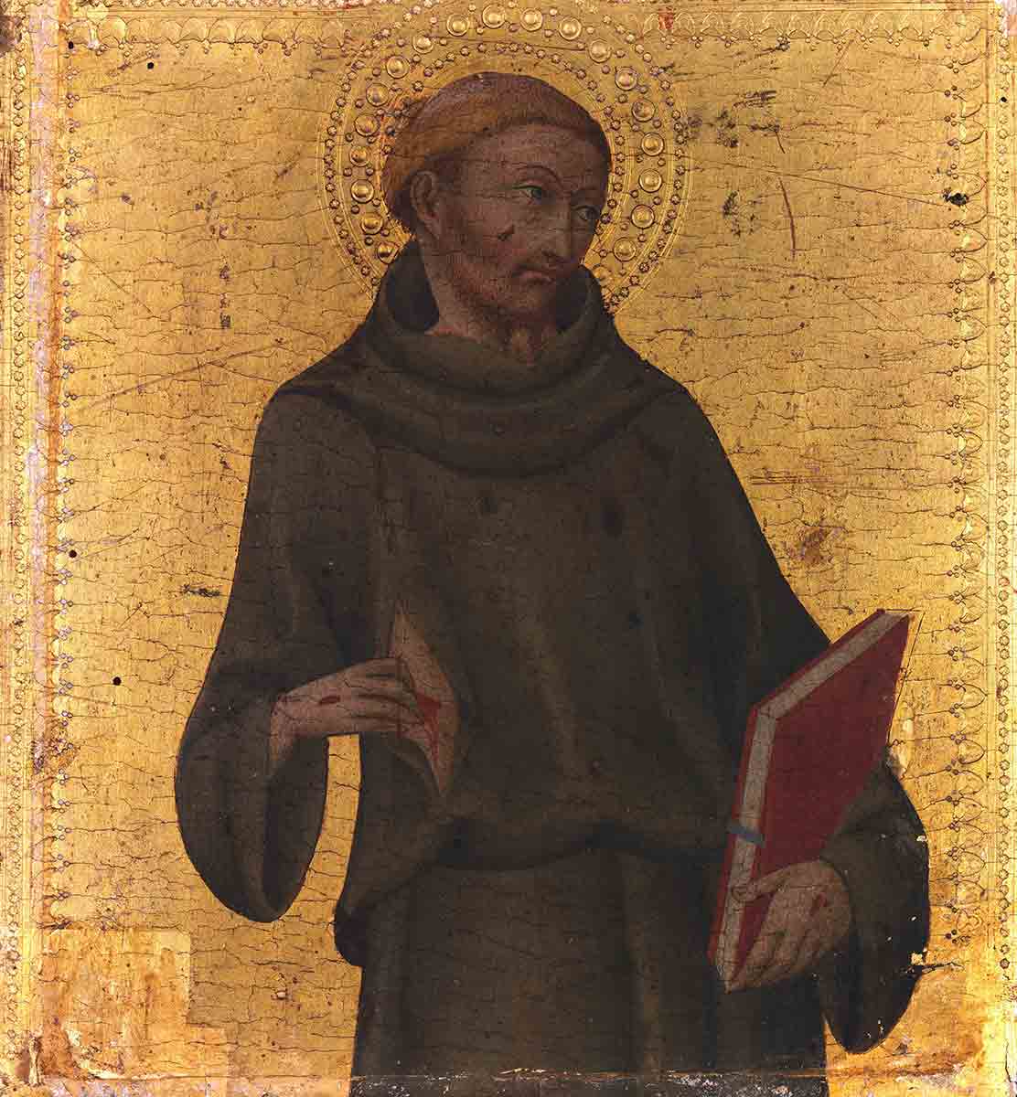 saint francis gold icon