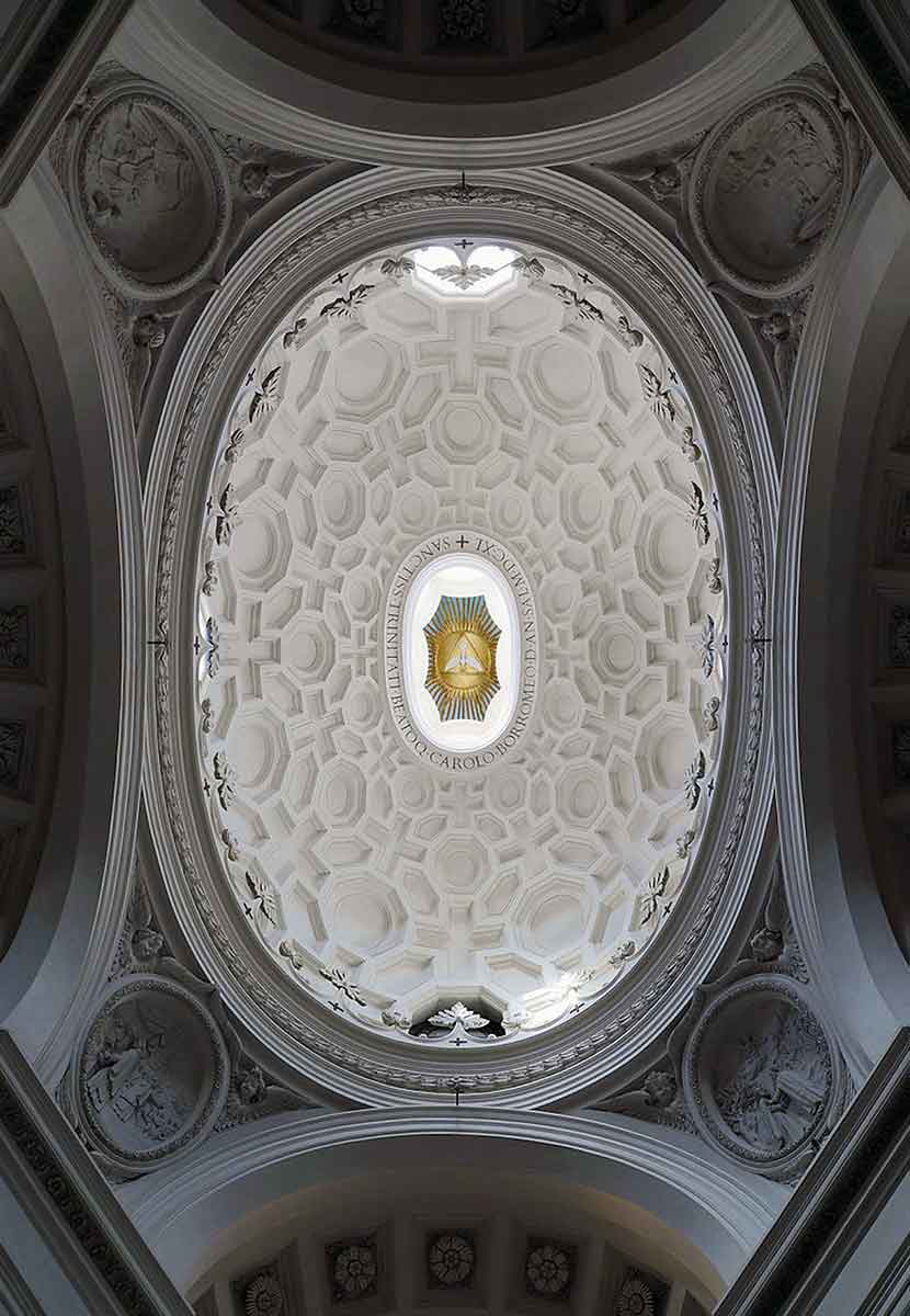 san carlo alle quattro fontane borromini dome