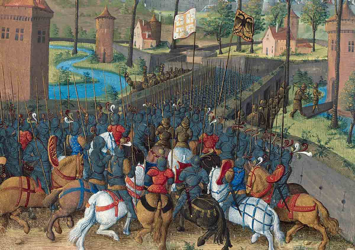 siege of damascus 1148 painting