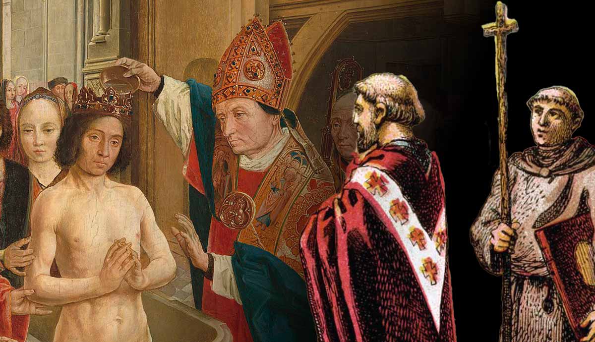 Augustine and Clovis conversions to Christianity