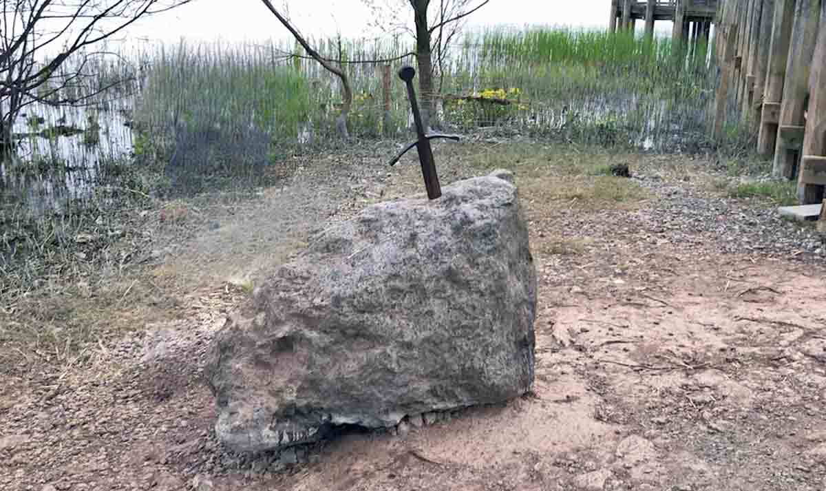 sword stone replica wales
