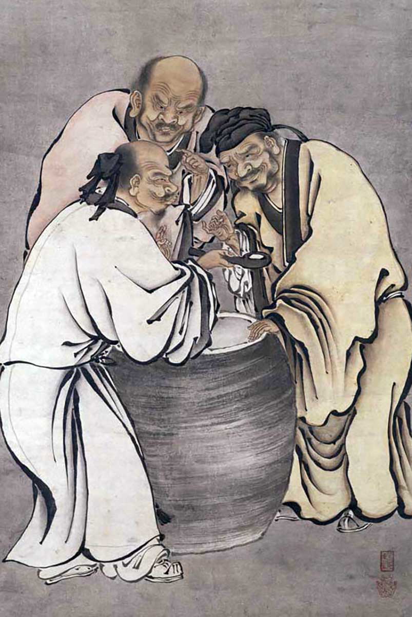 three vinegar tasters