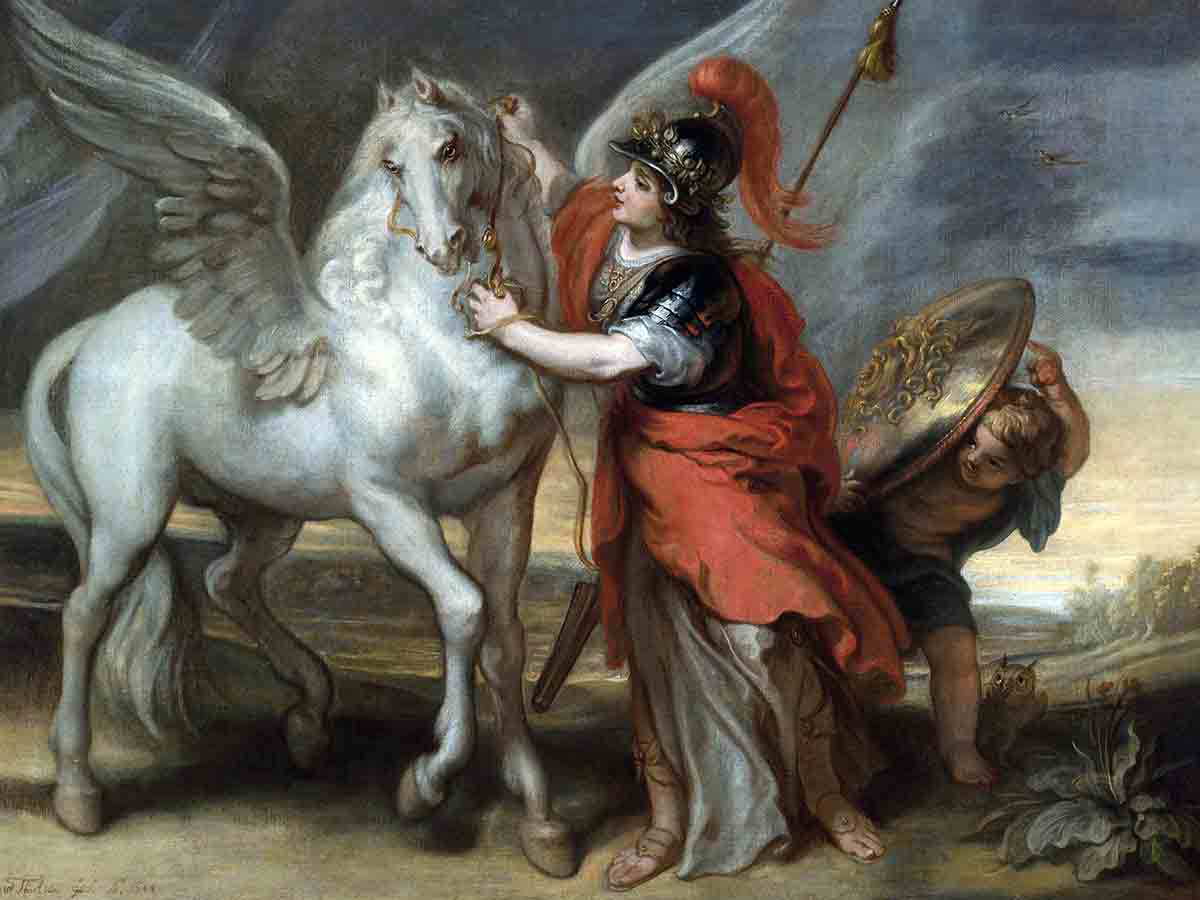 thulden athena pegasus painting