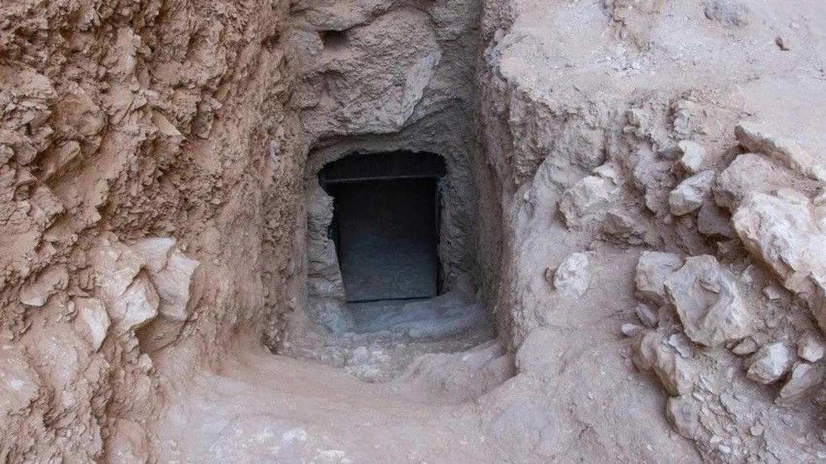 Entrance to Lost Tomb of Pharaoh Thutmose II in Egypt