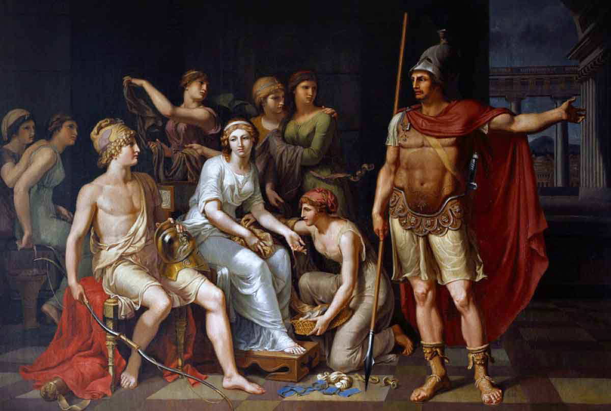 tischbein hector admonishes paris painting