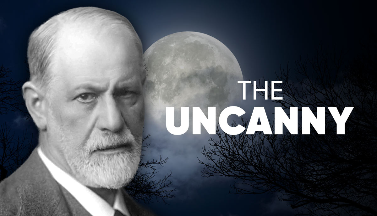 Portrait of Freud and essay title