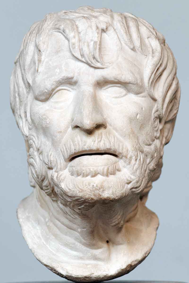 unknown pseudo seneca hesiod marble bust