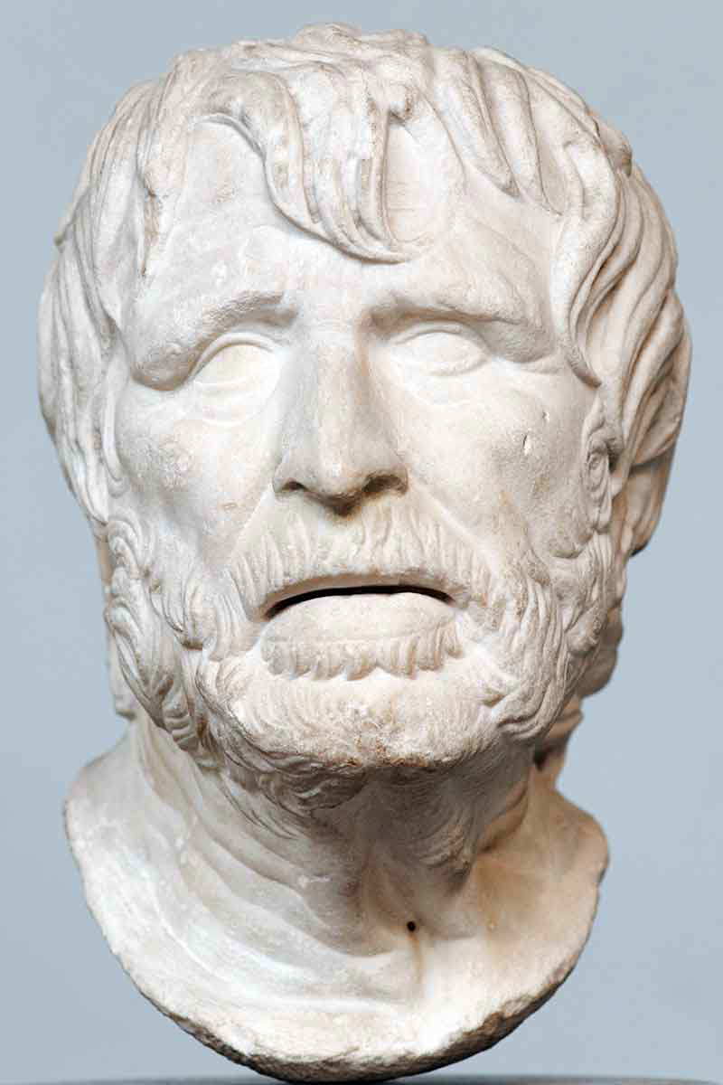 unknown pseudo seneca hesiod marble bust