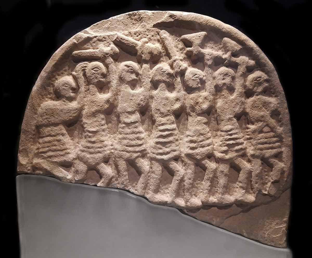 viking grave marker lindesfarne