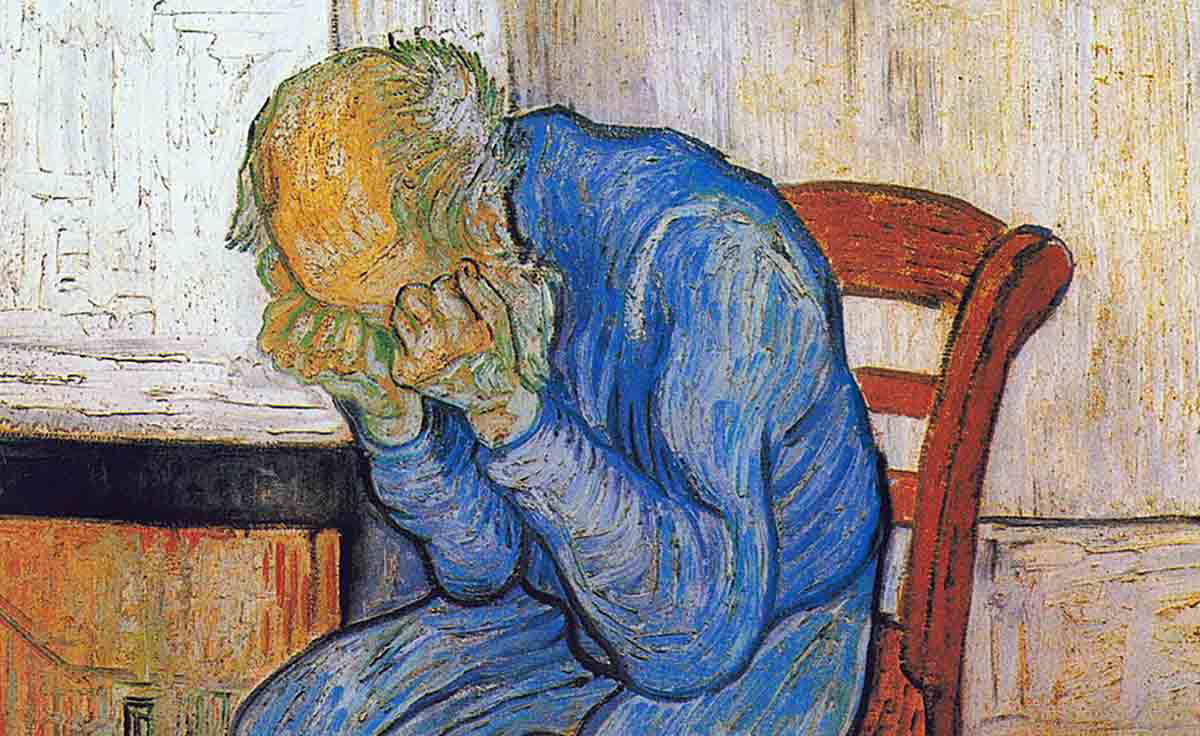 vincent van gogh sorrowing old man painting