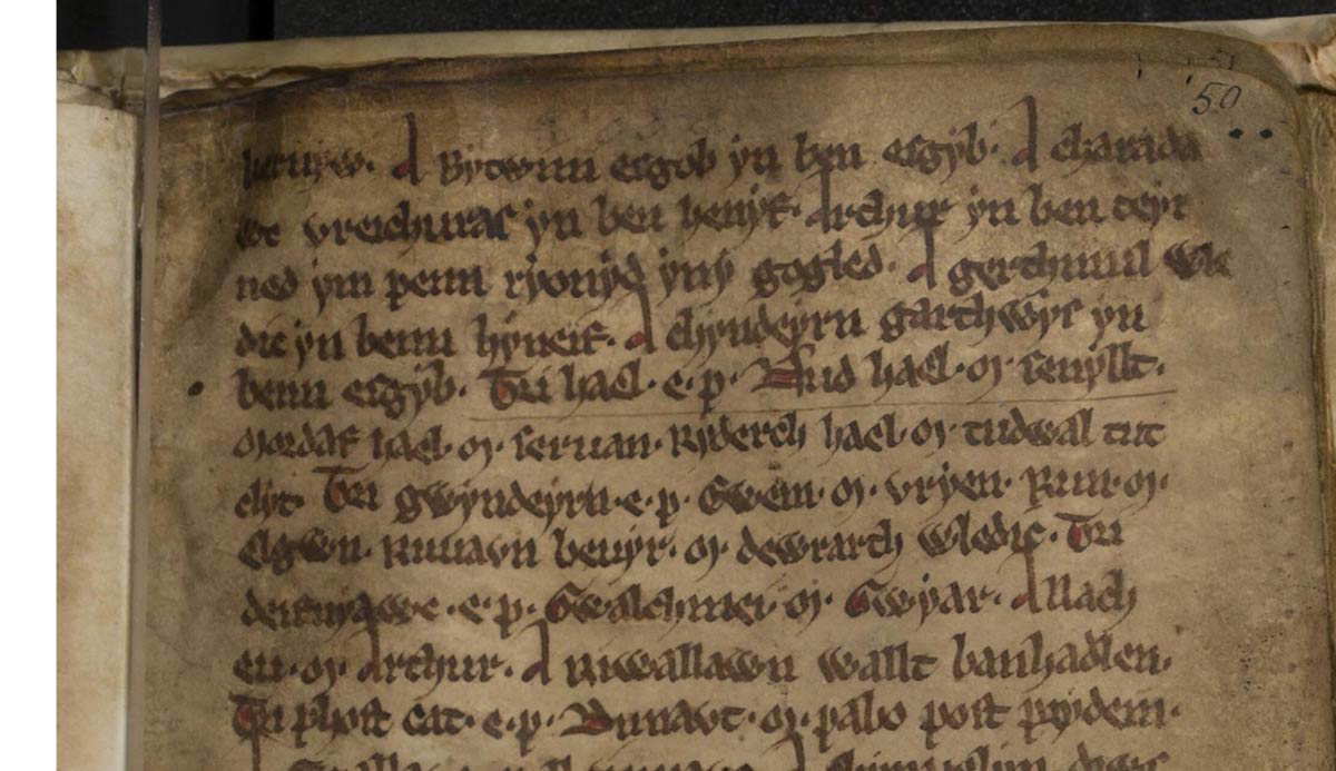 welsh triads peniarth ms 16 folio 50r arthur_s courts
