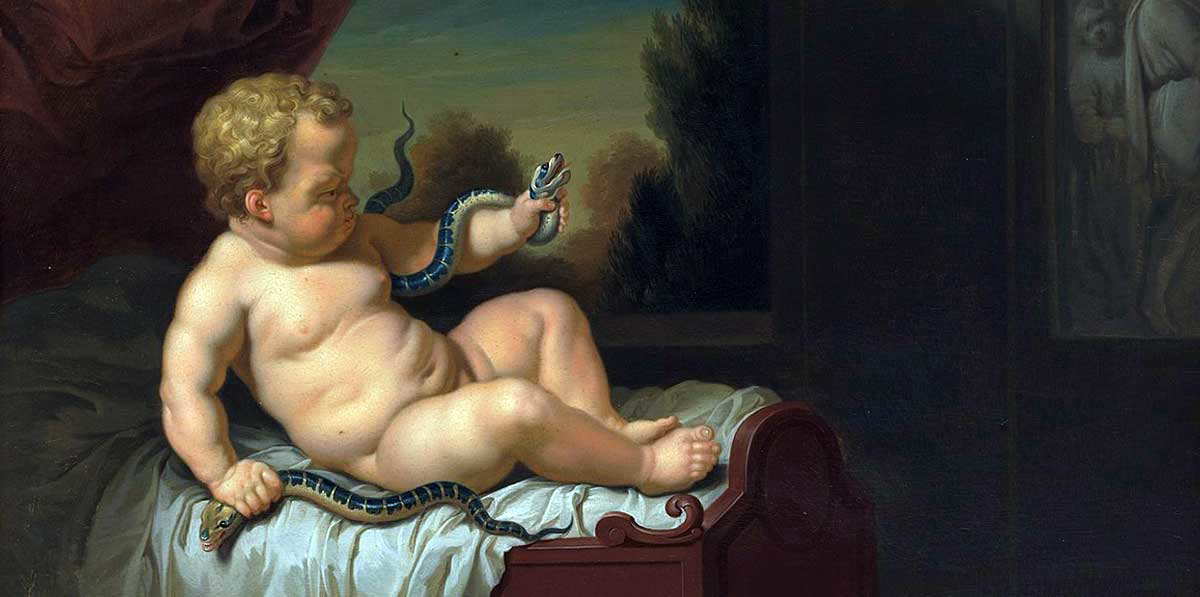 werff hercules snakes painting