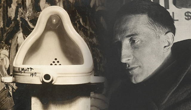 Marcel Duchamp with Fountain