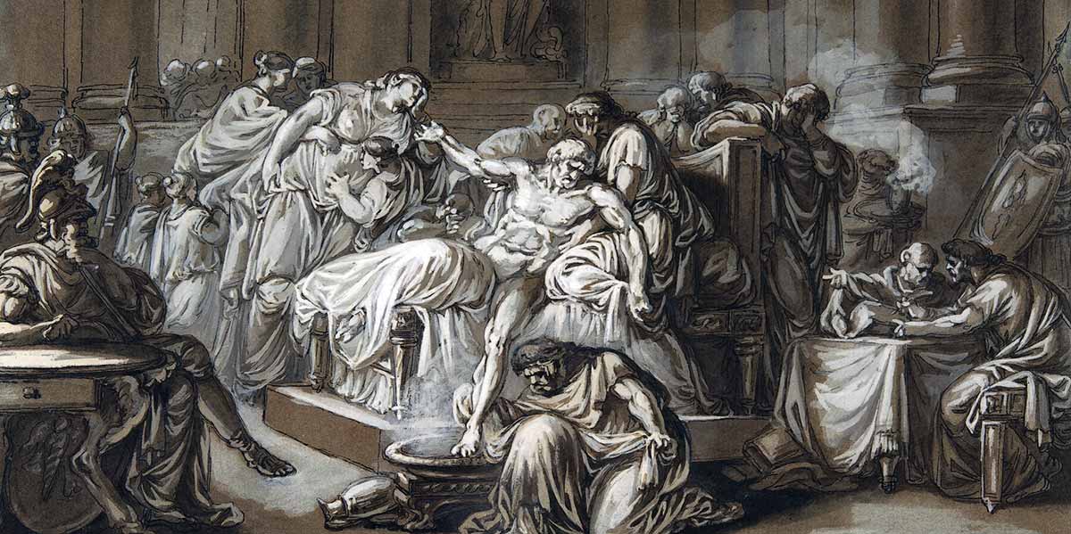 Miotte death senea etching