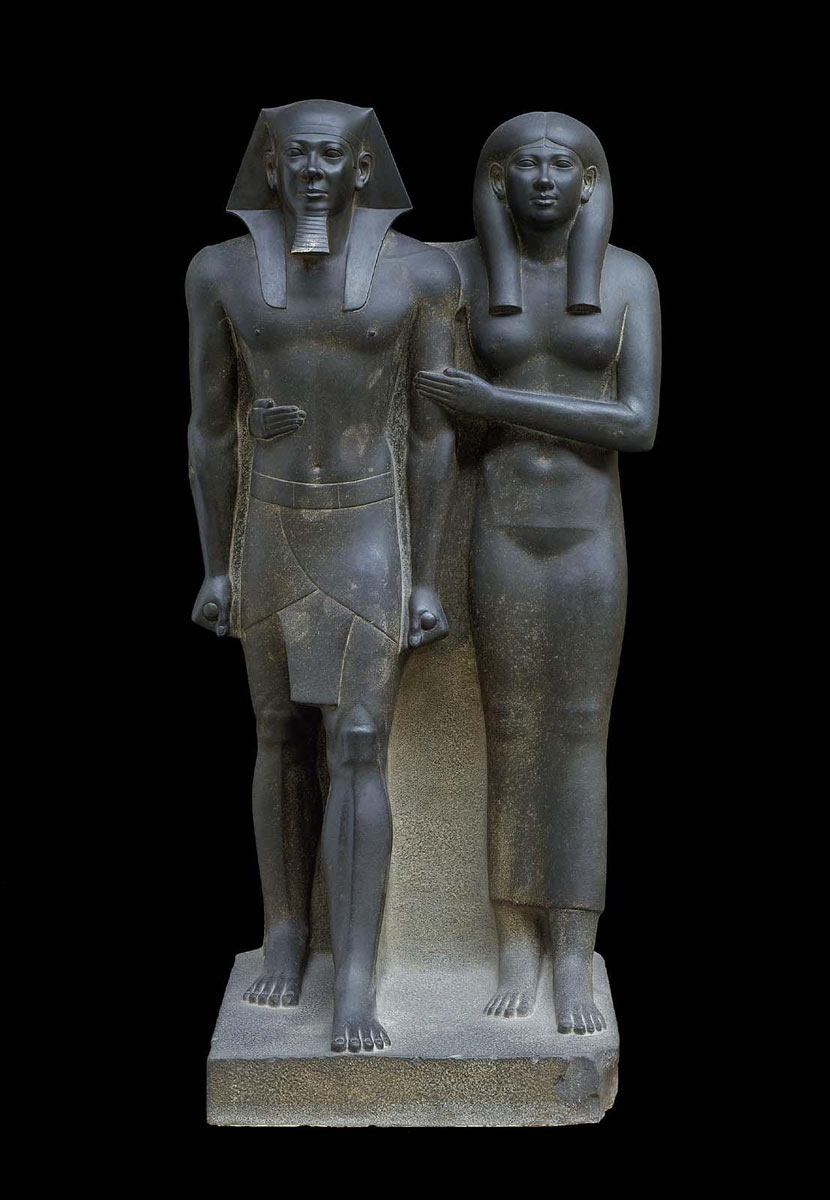 Pharaoh Menkaura Queen Khamerernebty MFA