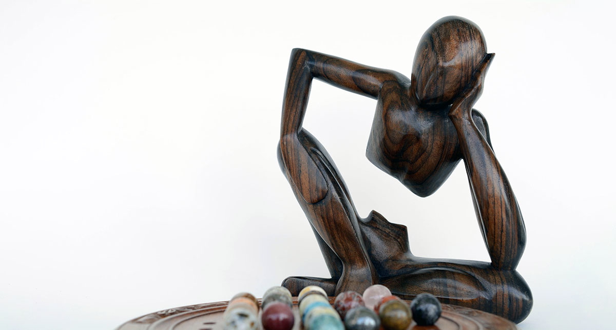 The Skeptic sculpture art