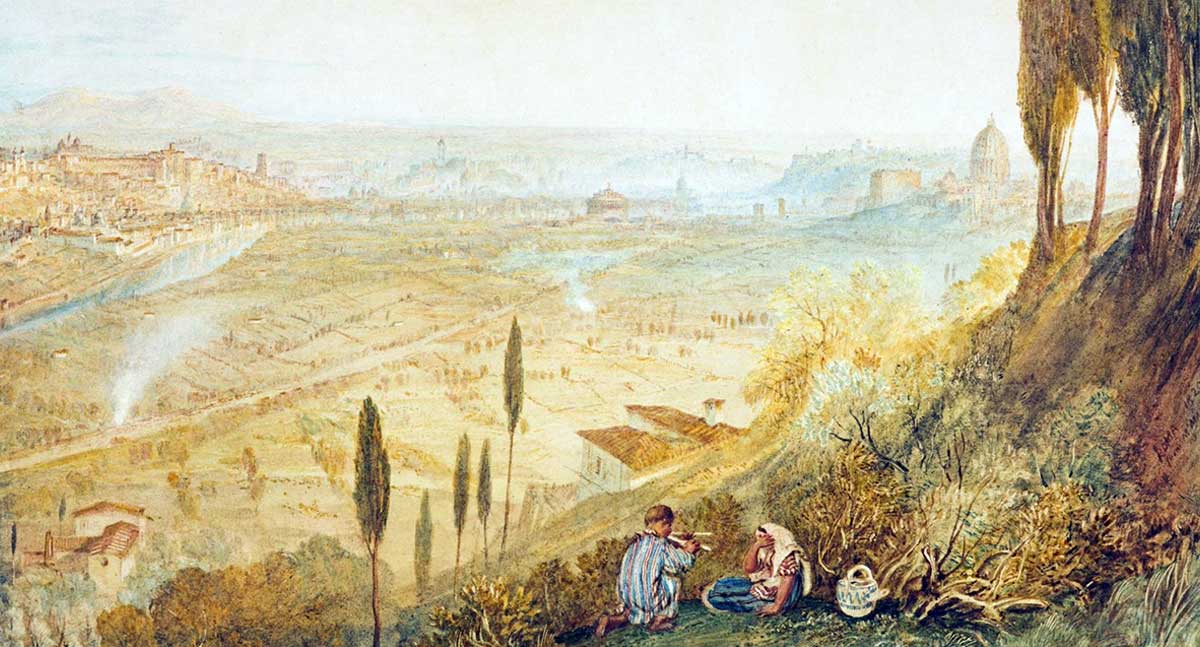Turner rome monte mario painting