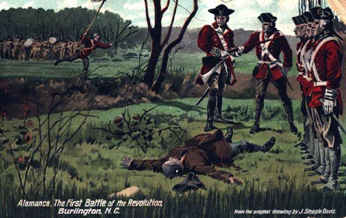 alamance battleground postcard