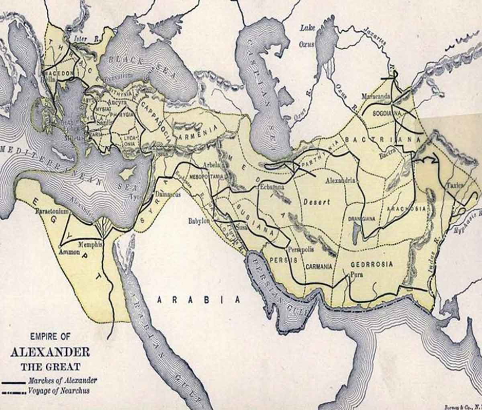 alexander great empire map