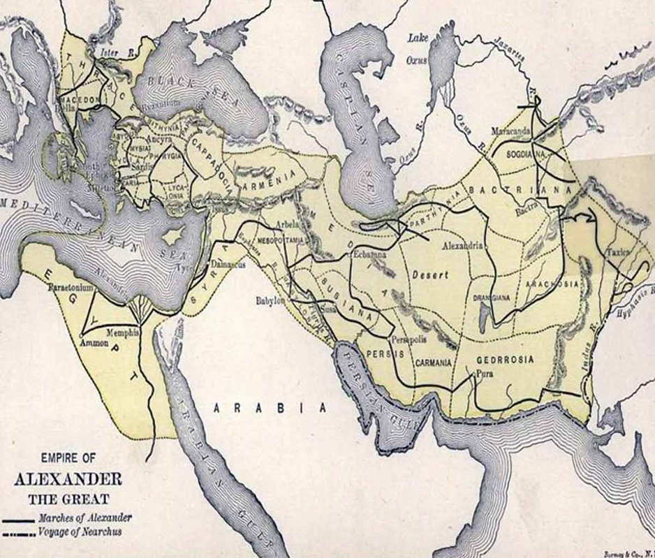 alexander great empire map