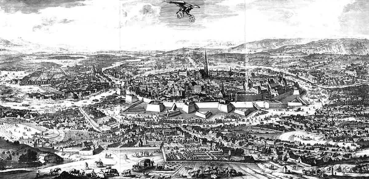 allen folbert vienna before siege 1683 painting