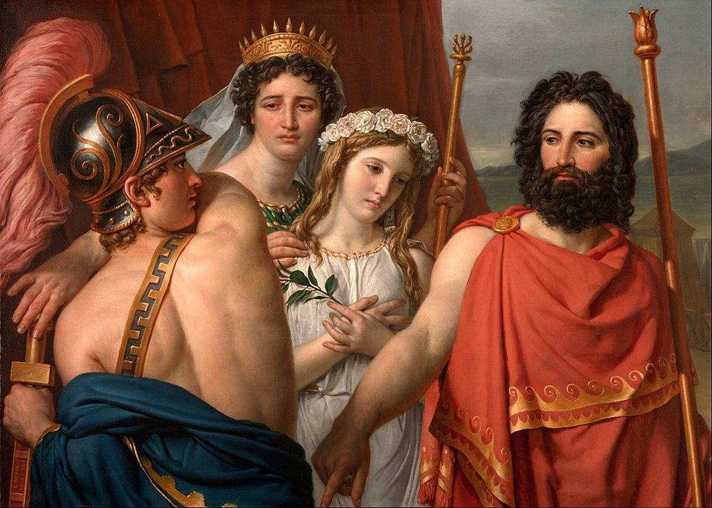 Anger of Achilles Neoclassical painting by Jacques-Louis David