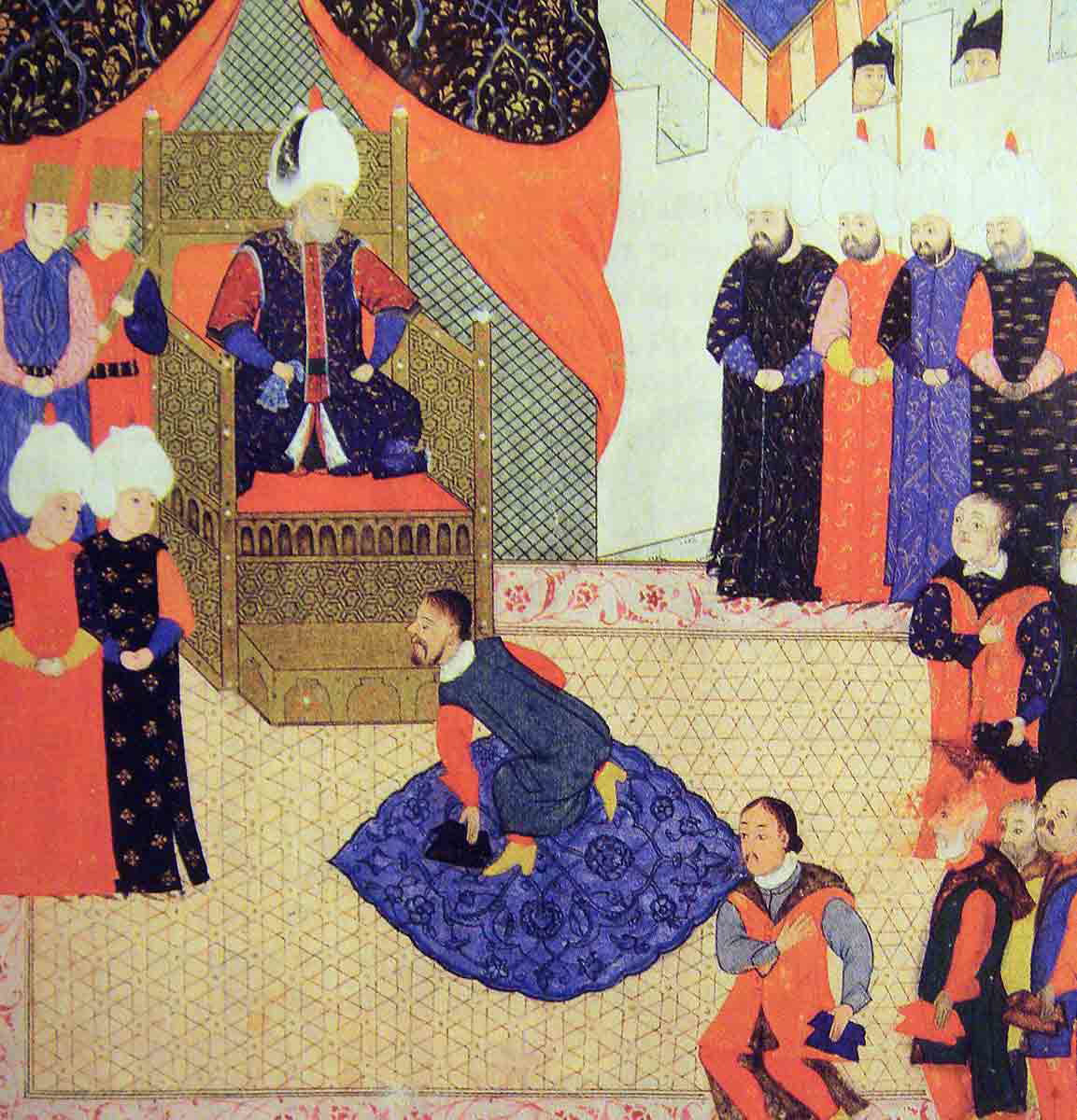 anonymous john sigismund of hungary with suleiman the magnificient in 1556 miniature